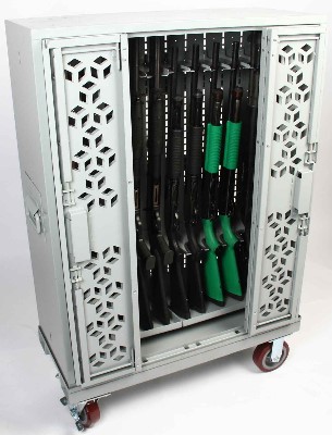 Combat Weapon Racks with rolling base